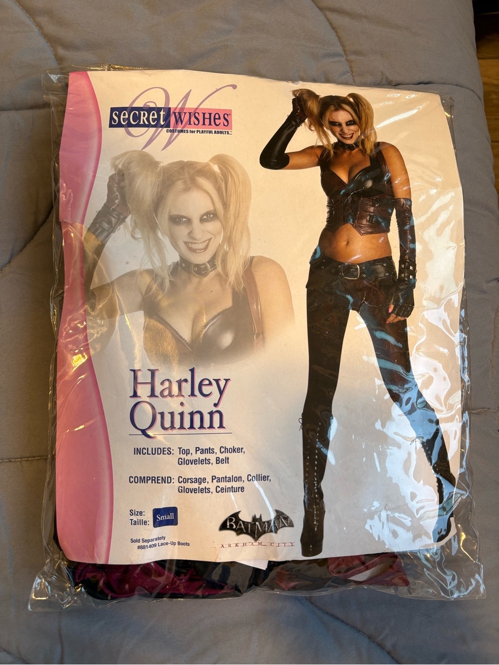 Secret Wishes Harley Quinn Costume - Black and Pink